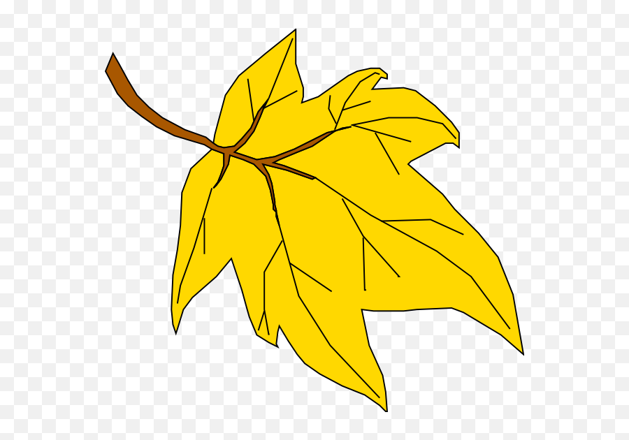 Fall Leaves Image Detail For Autumn Leaves Clip Art Free - Yellow Autumn Leaf Clipart Emoji,Autumn Leaf Emoji