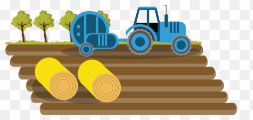 Farmer Agriculture Tractor Field - Vector Png Emoji