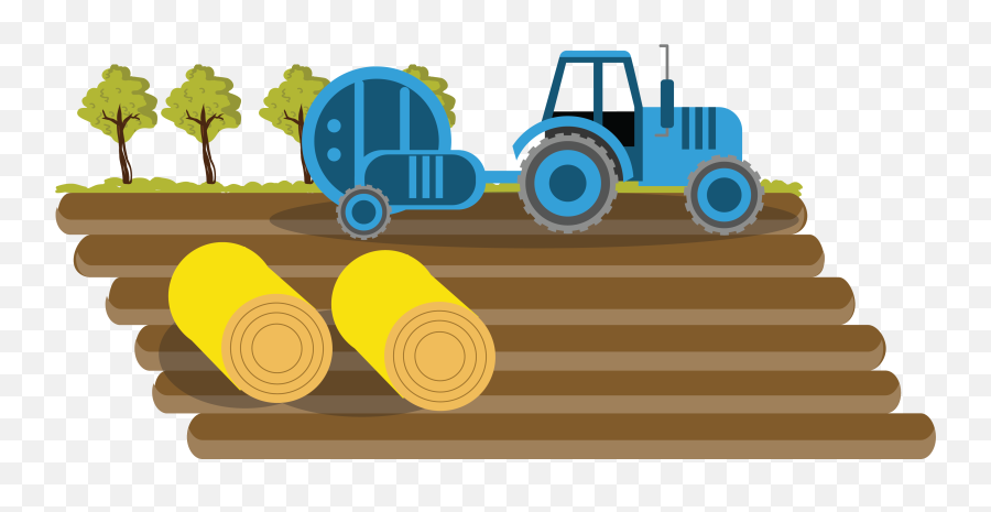 Farmer Agriculture Tractor Field - Farm Vector Png Emoji,Farm Emoji