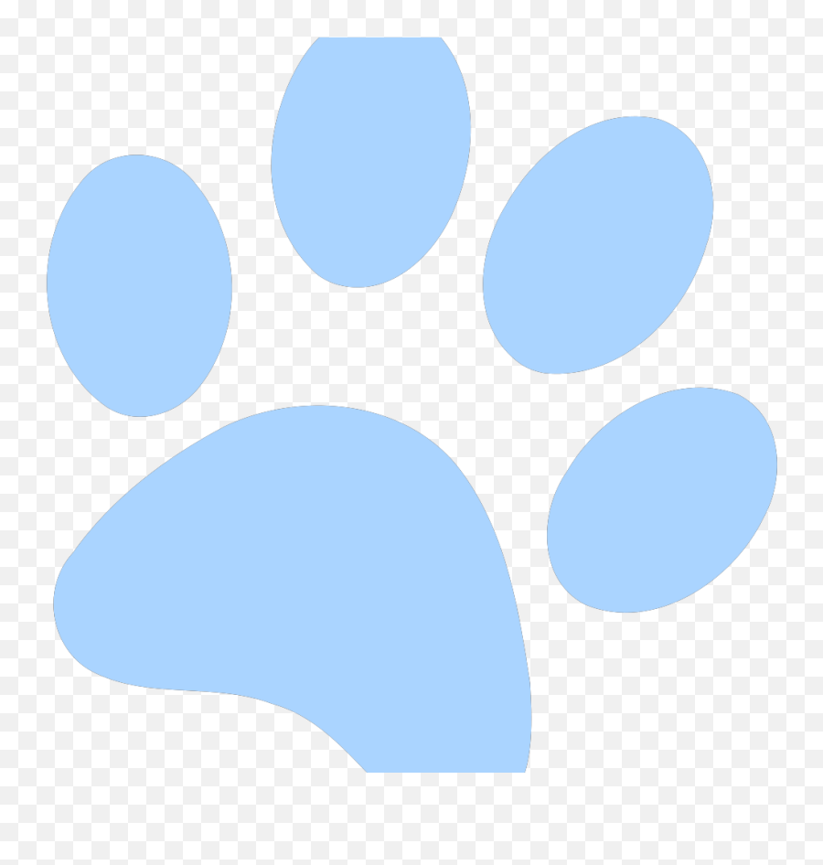 Blue Paw Print Png Svg Clip Art For - Dog Paw Blue No Background Emoji,Paw Print Emoji