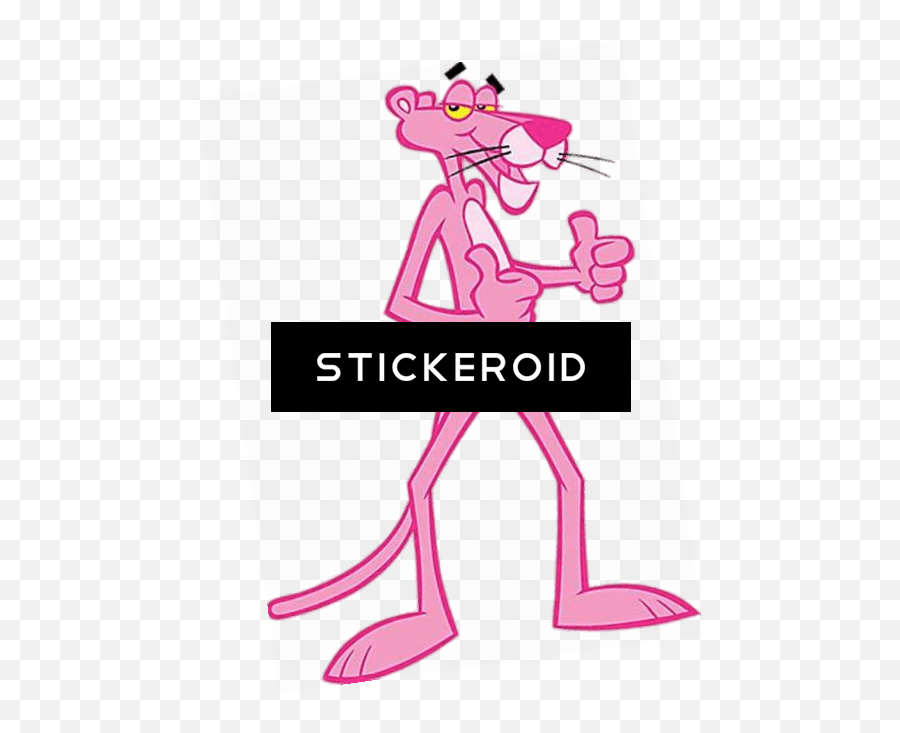 Pink Panther Thumbs Up - Cartoon Full Size Png Download Owens Corning Pink Panther Emoji,Panther Emoji