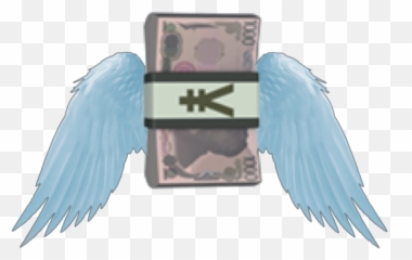Flying Money - Badge Emoji