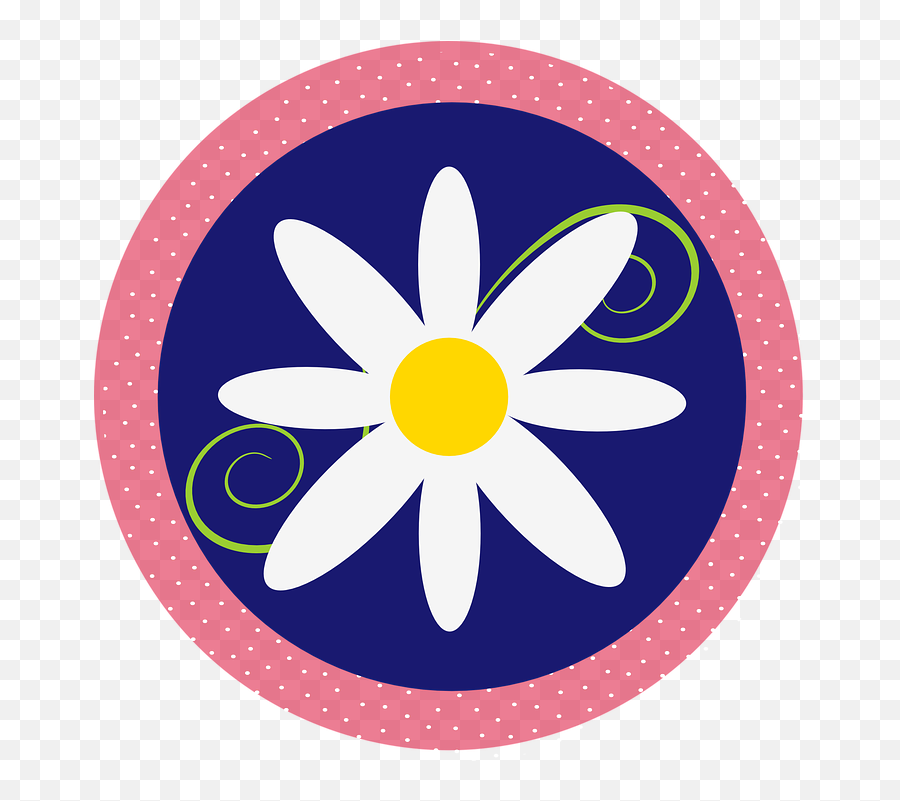 Free Yellow Flower Flower Vectors - Daisy And Polka Dots Emoji,Hibiscus Emoji