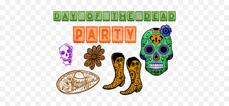 Free Mexican Mexico Illustrations - Bota De Dia Del Muerto Emoji,Sugar Skull Emoji