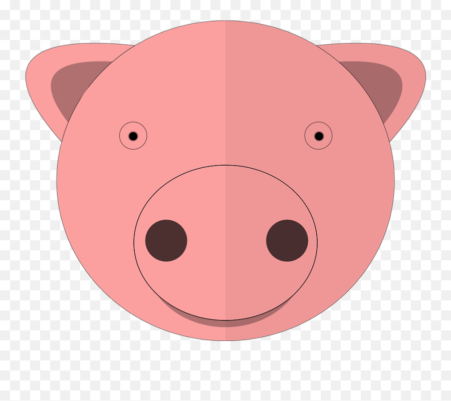 Pig Cartoon Animal Emoji,Girl Pig Emoji
