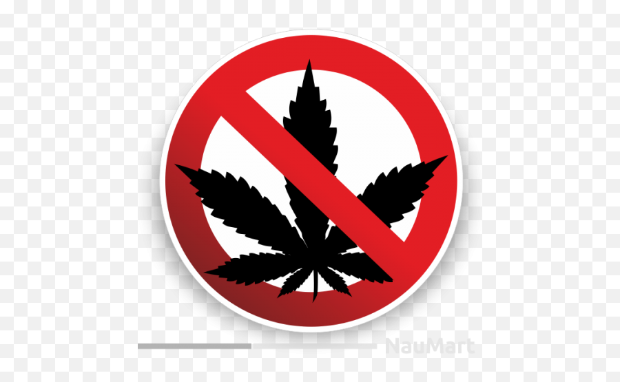 Do Not Smoke - Marijuana Leaf Emoji,Prohibited Emoji