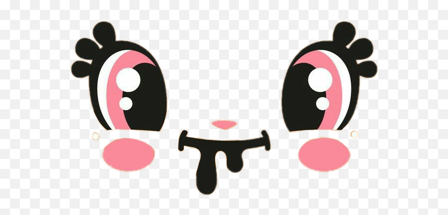 Freetoedit Cute Kawaii Face Cuteface - Cartoon Emoji,Kawaii Face Emoji