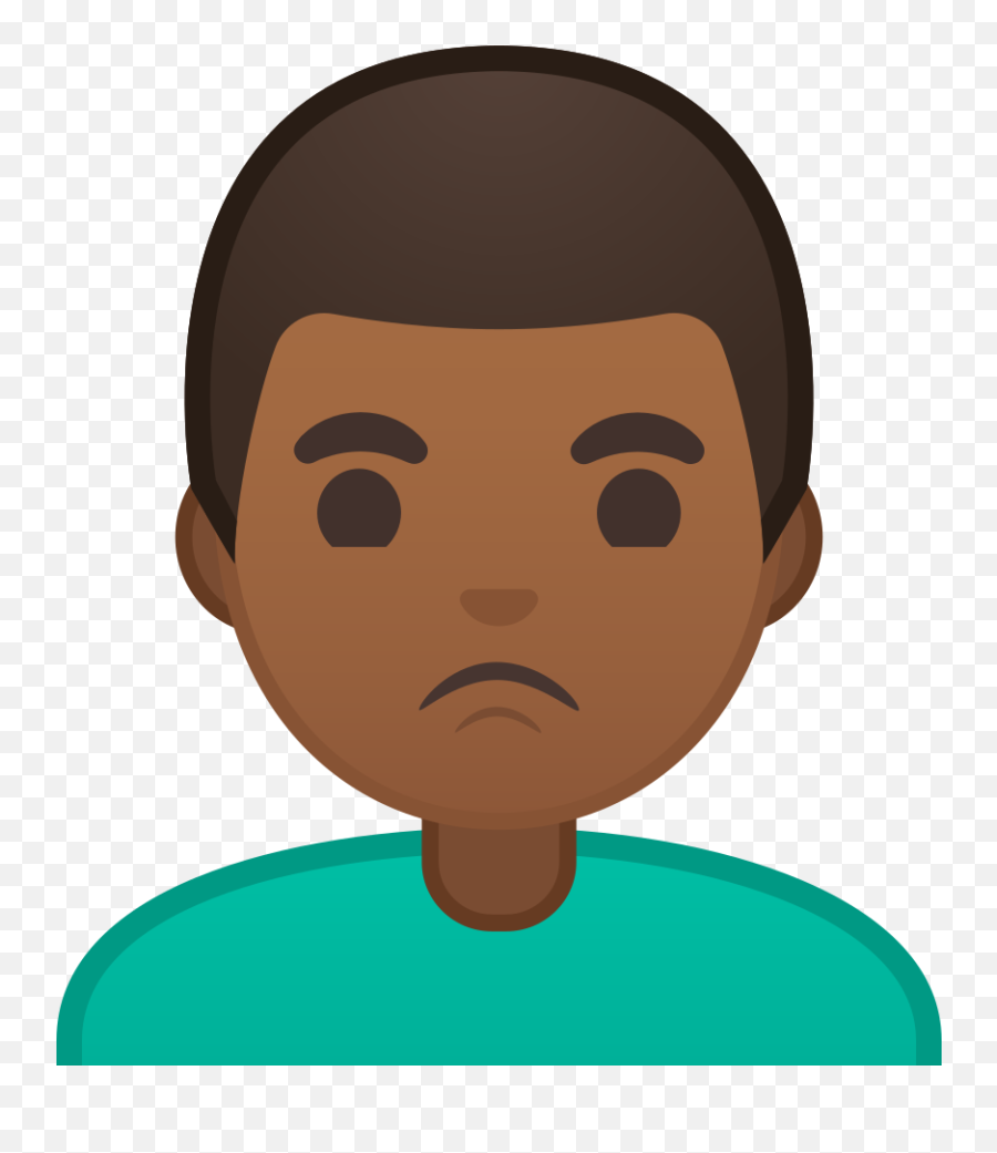Man Pouting Medium Dark Skin Tone Icon - Man Face Palm Emoji,Male Shrug Emoji