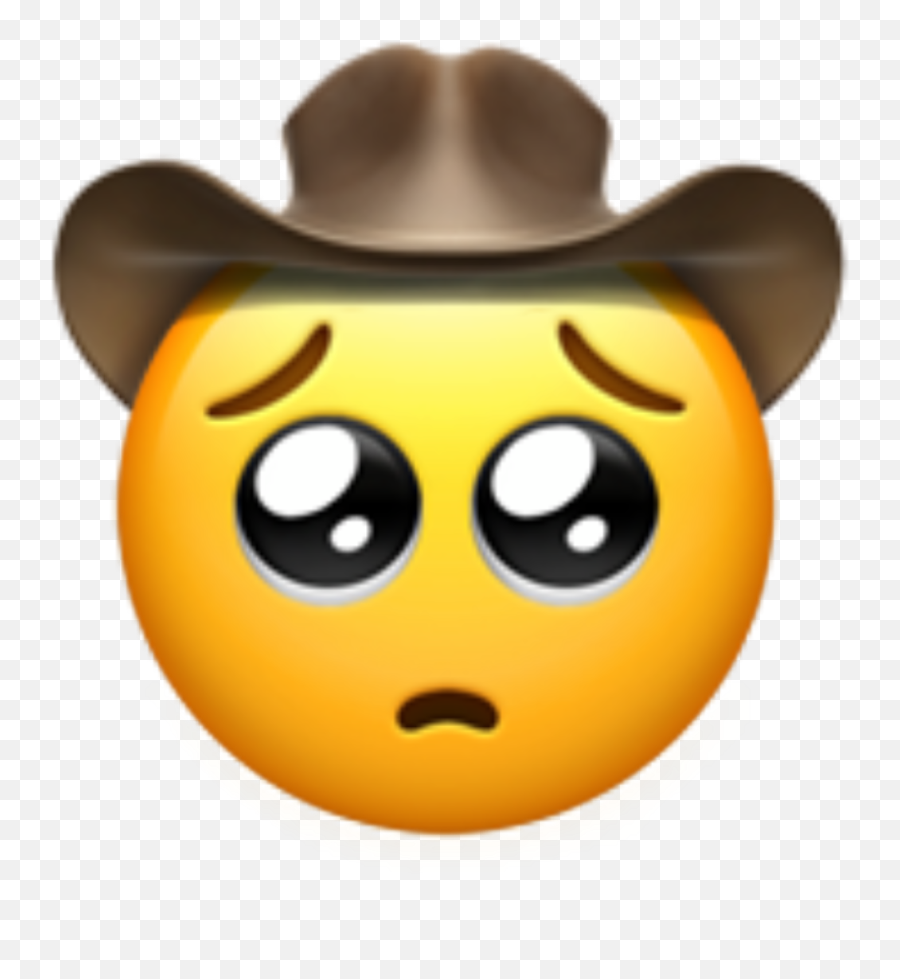 Heres Another Emoji Appleemoji Sad Cowboy Yeehaw - Broken Heart Hurt Emoji,Sad Cowboy Emoji