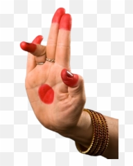 Bharatanatyam Mudra Hasta Or Asamyuta - Bharatanatyam Asamyuta Hasta Mudras Emoji,Cross Fingers Emoticon