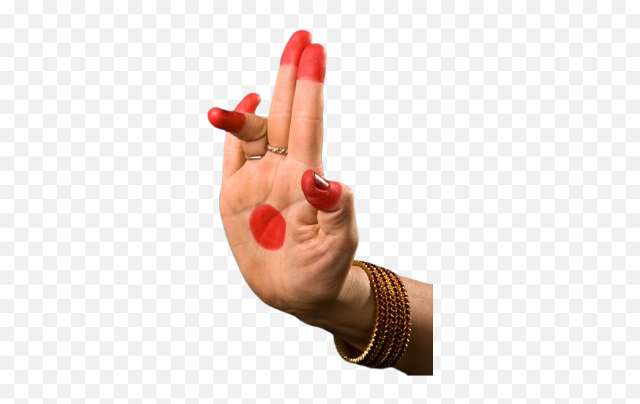 Bharatanatyam Mudra Hasta Or Asamyuta - Bharatanatyam Asamyuta Hasta Mudras Emoji,Cross Fingers Emoticon