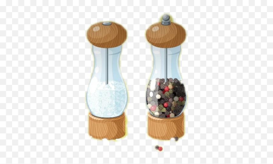 Pepper Shakers Sticker Challenge - Glass Bottle Emoji,Salt And Pepper Emoji