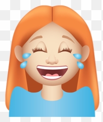 GingerMoji u2014 Kristina Caizley - Laughing Girl Emoji Png