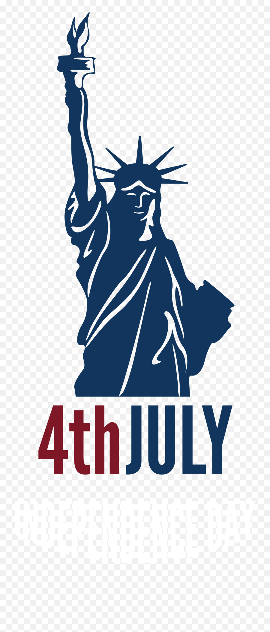 4th July Independence Day With Statue Of Liberty Png Clip - Statue Of Liberty Independence Day Emoji,Independence Day Emoji