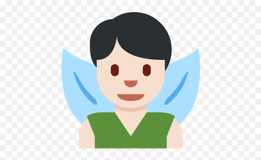 U200d Man Fairy Emoji With Light Skin Tone Meaning And - Emoji De Hada Png,Light Skin Emoji