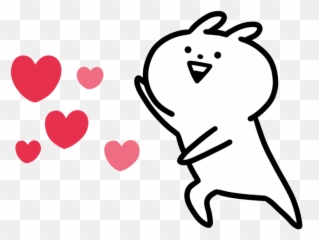 Heart Gif - Cute Throwing Hearts Emoji