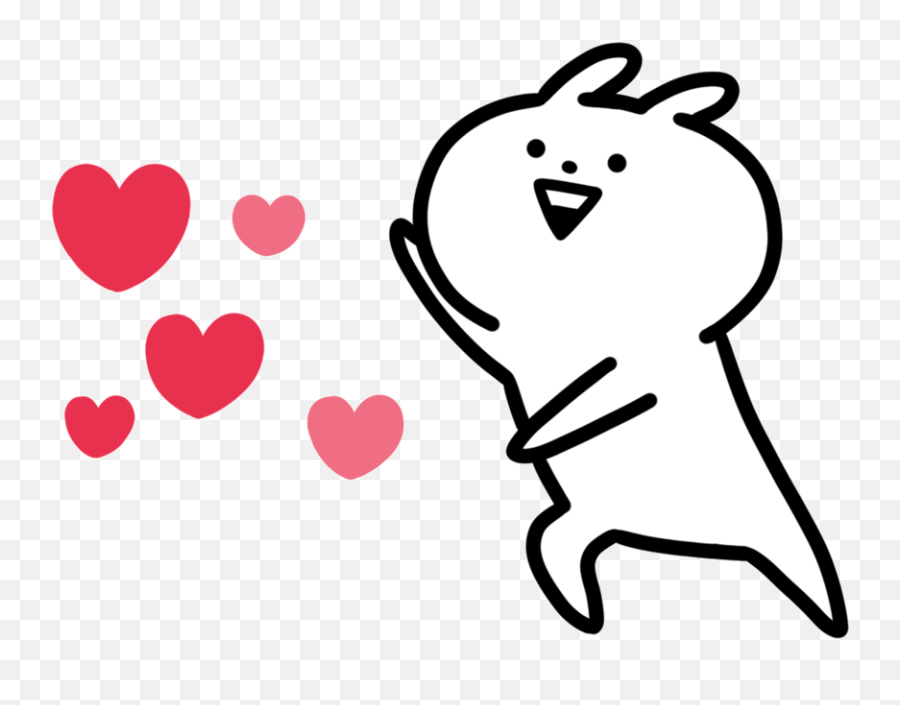 Heart Gif - Cute Throwing Hearts Emoji,Animated Beating Heart Emoji
