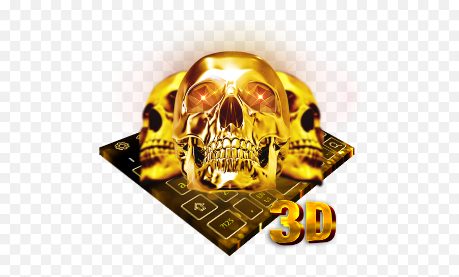 3d Gold Skull Hack Cheats Hints - Golden Skeleton Emoji,Ticket Gun And Skull Emoji
