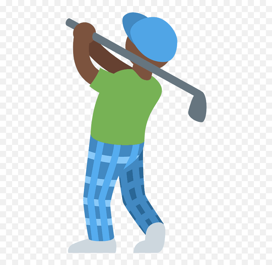 Man Golfing Emoji Clipart Free Download Transparent Png - Transparent Golf Emoji Png,How To Paint Emojis