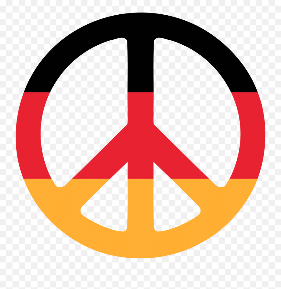 Peace Sign German Flag - German Symbols Emoji,German Flag Emoji