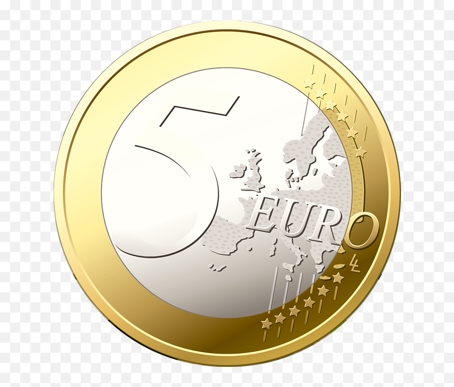 Money Face Emoji - Moneta Italiana 5 Euro Png Download 5 Euro Coin,Money Face Emoji