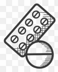 Pills medicine black and white icon - Transparent PNG u0026 SVG Black And White Png Emoji