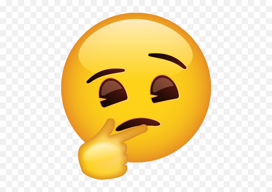 Emoji - Clipart Angry Emoji,Thinking Emoticon