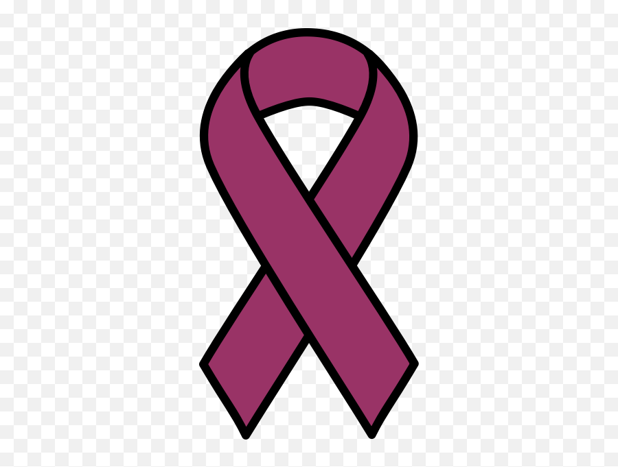 Purple Ribbon - Leukemia Cancer Ribbon Svg Emoji,Breast Cancer Awareness Emoji