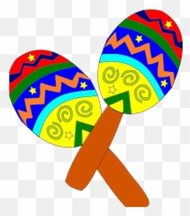 Mexican Fiesta Clipart Clipart Kid 3 - Maracas Clipart Png Emoji,Mexican Emoji