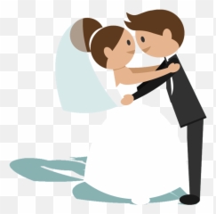 Clipart Bride And Groom Animation - Bride And Groom Cartoon Png Emoji,Bride Emoji