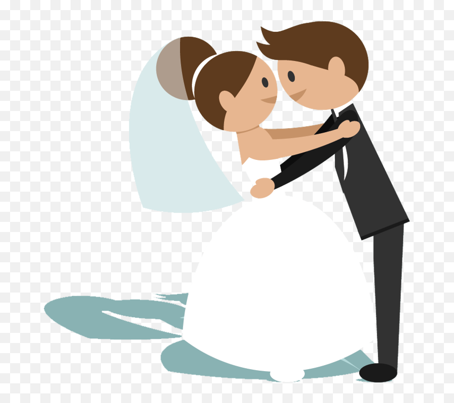 Clipart Bride And Groom Animation - Bride And Groom Cartoon Png Emoji,Bride Emoji