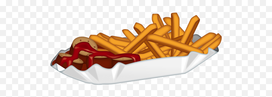 Currywurst With Fries - Dodger Dog Emoji,Corn Dog Emoji