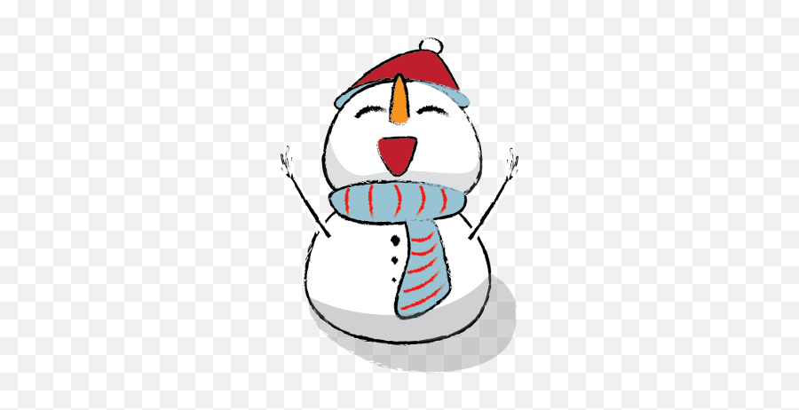Snowman Stickers - Clip Art Emoji,Snowman Emoticon