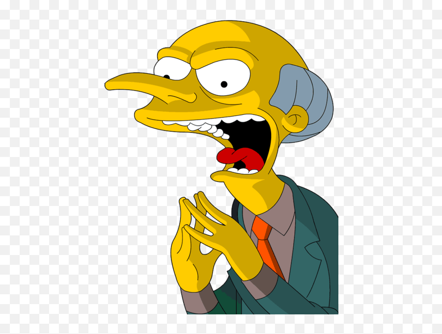 The Simpsons Mr Burns - Transparent Mr Burns Png Emoji,The Simpsons Emoji