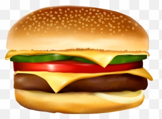 Hamburger Emoji Transparent Png Clipart Free Download - Burger Art