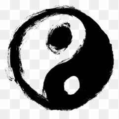 4 Grunge Yin Yang - Yinyang Black And White Png Emoji,Yin And Yang Emoji