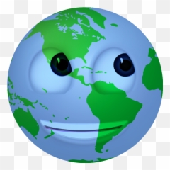 Earth Globe Ninagarman Billithecat Emoji Emoticon Smile - Earth Continents Png,Earth Emoji