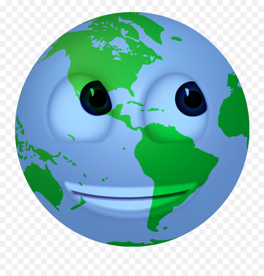 Earth Globe Ninagarman Billithecat Emoji Emoticon Smile - Earth Continents Png,Earth Emoji