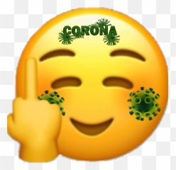 Sticker Emoji Corona Virus California - Emoji Corona,California Emoji