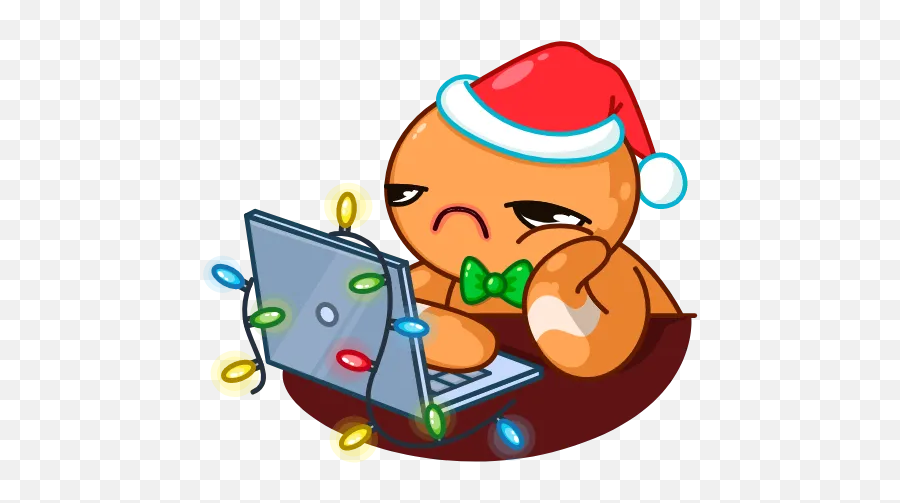 Christmas Stickers For Whatsapp Page 2 - Stickers Cloud Cartoon Emoji,Gingerbread Man Emoji