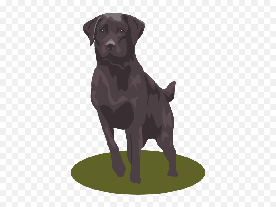 Cartoon Black Lab Clipart - Black Lab Dog Clipart Emoji,Black Lab Emoji