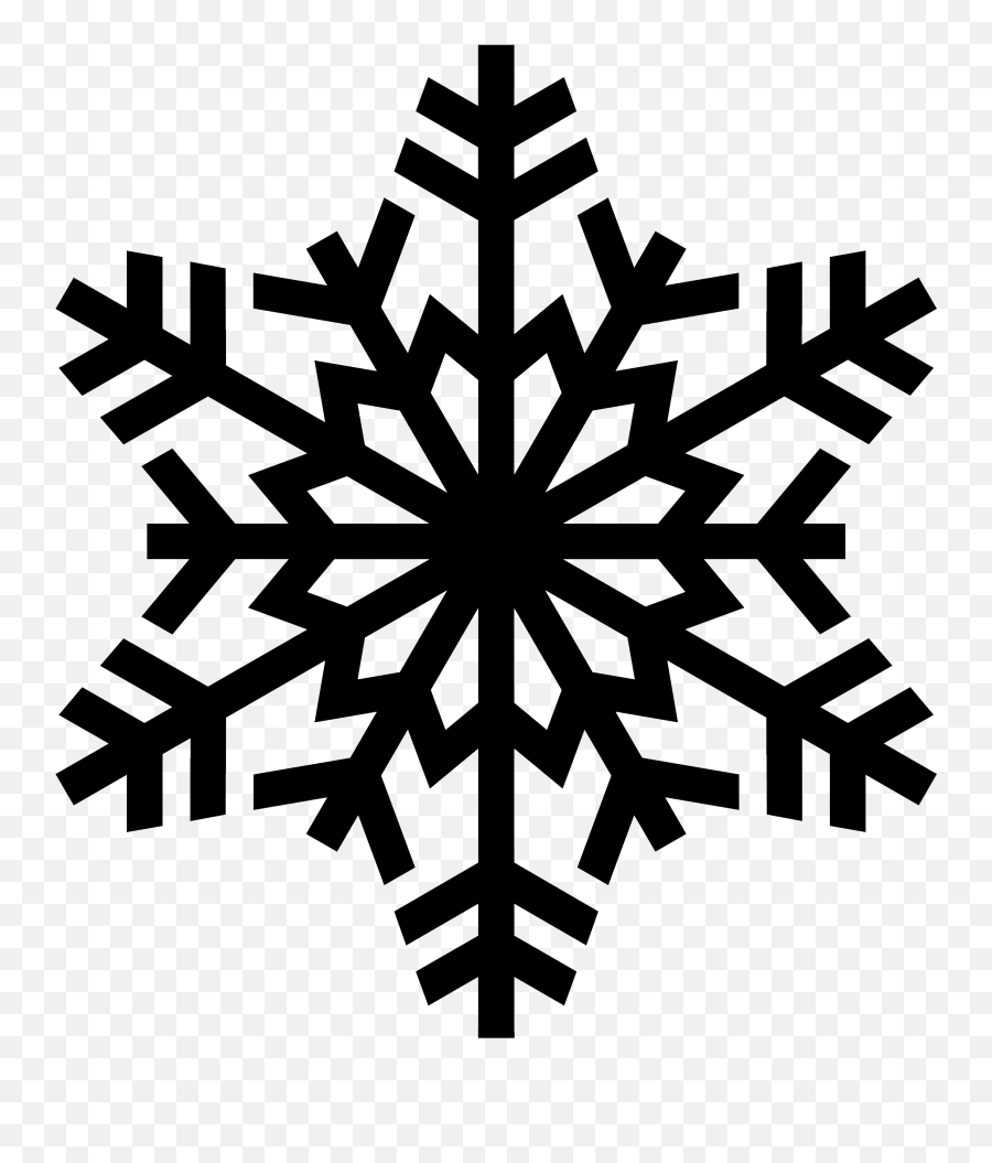 Black Transparent Background Snowflakes Clipart - Snowflake Clipart Transparent Background Emoji,Snowflake Emoji Transparent