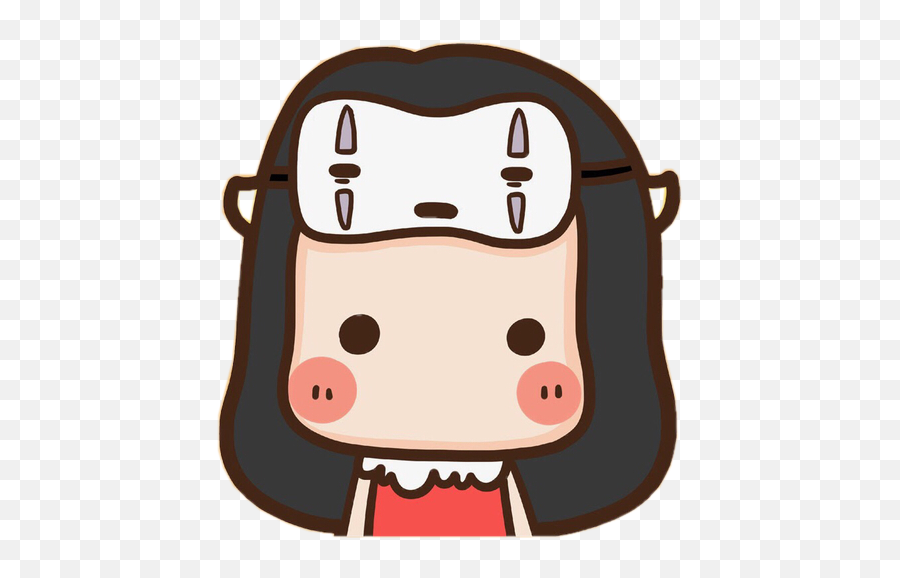 Japan Anime Girl Cute Chibi Blushing Mask Freetoedit - Chibi Emoji,Blushing Girl Emoji