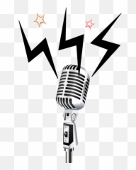Retro Microphone Png Download - Transparent Background Emoji