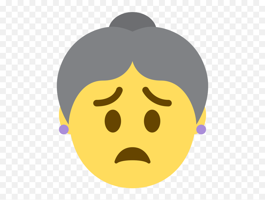 Emoji Face Mashup Bot On Twitter Old Woman - Circle,Purple Emoticon