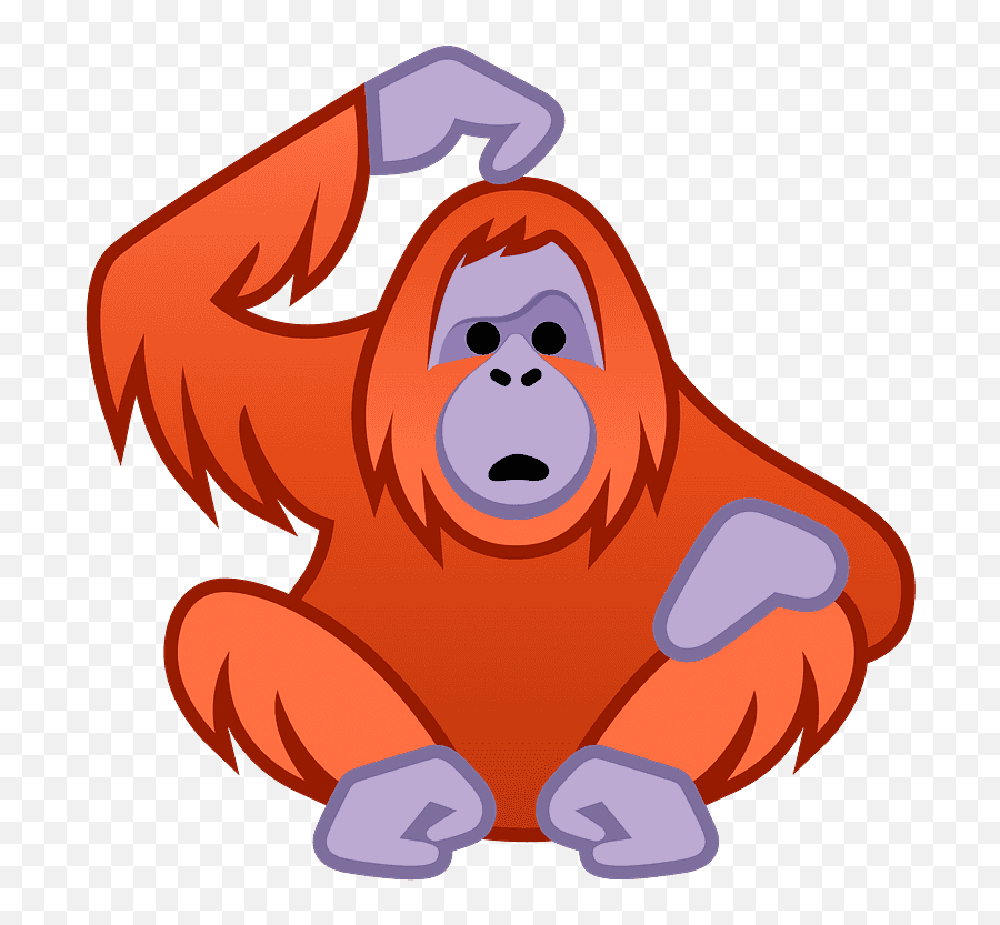 Orangutan Emoji Clipart - Orangutan Emoji,Gorilla Emoji