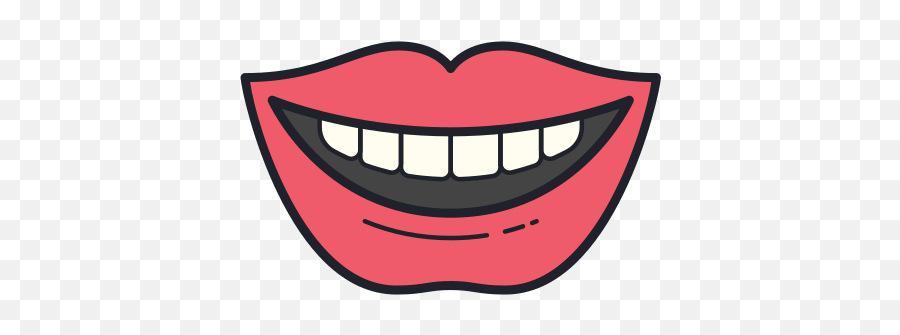Smiling Mouth Icon - Free Download Png And Vector Mouth Png Emoji,Jaw Drop Emoji
