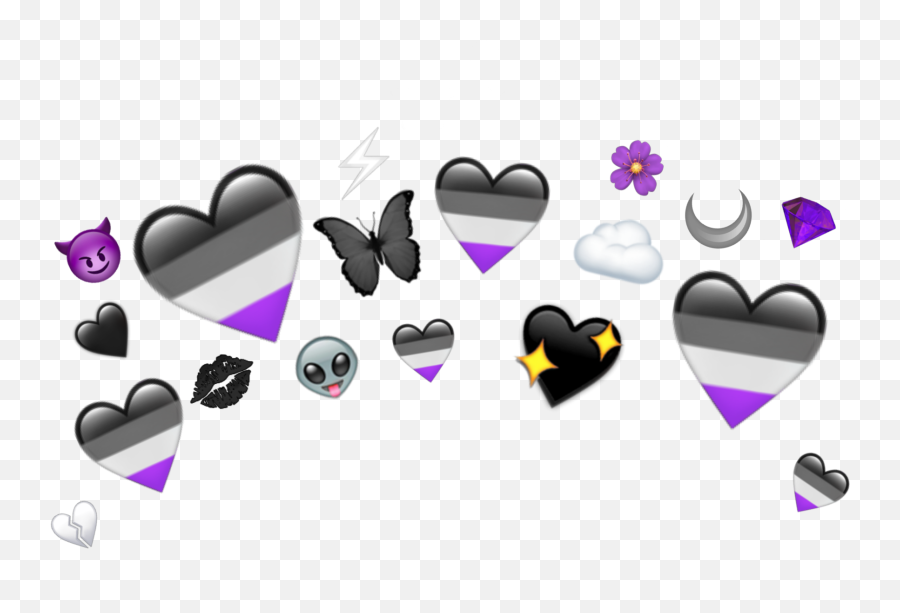 Ace Asexuality Sticker By Ana The Trashbin - Girly Emoji,Ace Emoji