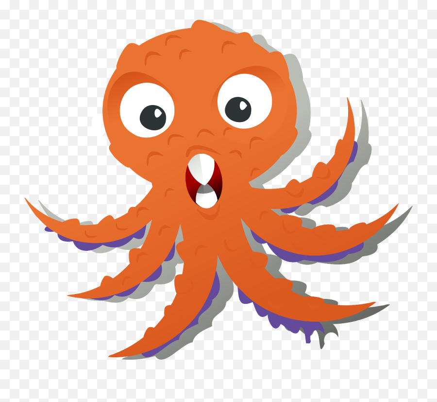 Octopus Kraken Sea Life Animal Monster - English Words With O Emoji,Squid Emoticon