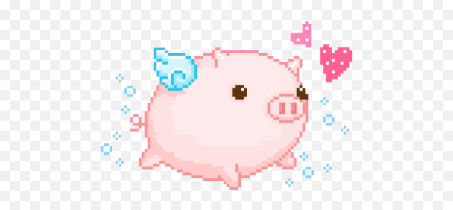 Top Pigs Fly Stickers For Android Ios - Cute Flying Pig Gif Emoji,Pigs Emoticons